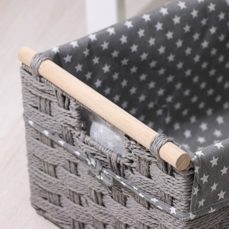 Basket for storage laid handmade DOLAND, 41 × 30 × 20 cm, color mix-1
