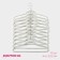 Shoulders - hangers for clothes of a board, 44 × 23.5 cm, set 10 pcs, white color
