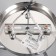 Cauces "Poli" 3x60W E27 chrome 56x56x24cm