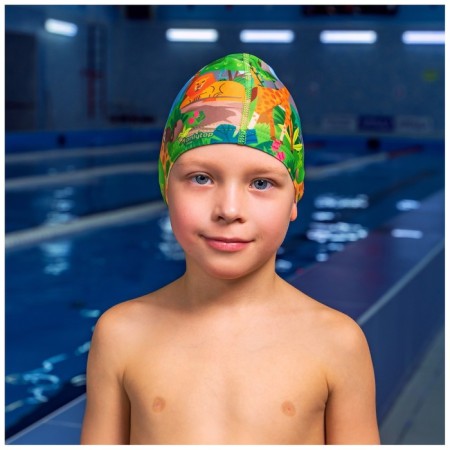 Safari children's cap for swimming, fabric, girth 46-52 cm-2