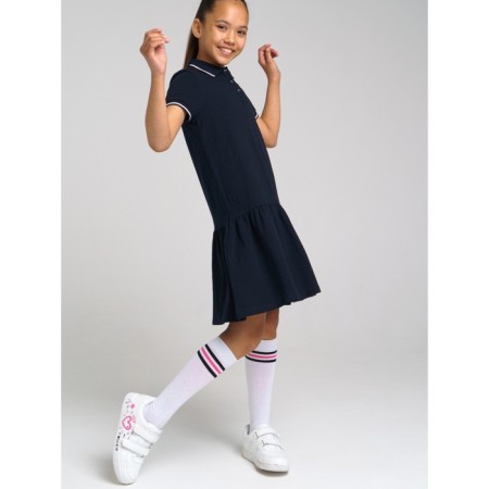 Dress-Polo for a girl, height 128 cm-2