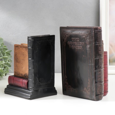 Book holders "Library" set 2 pcs 11x13x9 cm-3