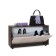 Shoe, 900 × 287 × 482 mm, color of the wenge case/facade white oak
