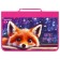 Brauberg A4 Lightning folder with a pen, with an organizer, 1 department, "Cute Fox", 272217