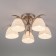 MEGAN chandelier, 5x60W E27, Nickel color