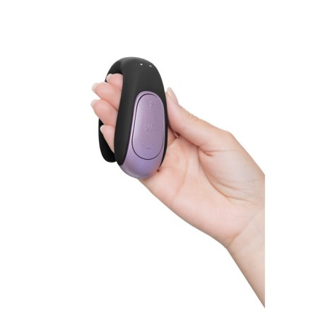 A multifunctional stimulator for steam Satiffyer Partner Double Fun, 9 cm, silicone, black color-18