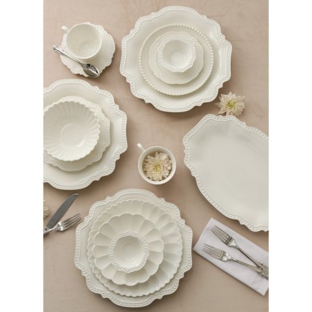 Porcelain saucer Magistro "suite", d = 15.6 cm, white color-8