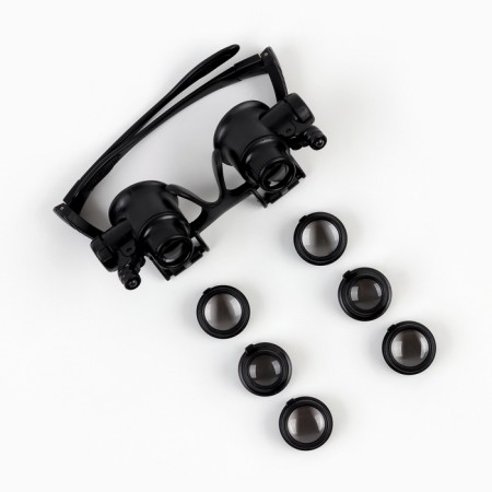 Binocular binocular lupa 10-25x, with backlight, 8 lenses in the kit-3