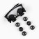 Binocular binocular lupa 10-25x, with backlight, 8 lenses in the kit