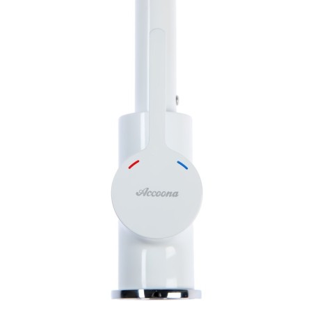 ACCOONA A9687G shell mixer, single -leaf, pour length 139 mm, white-2