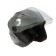 The helmet open with two visors, size M (57-58), model-BLD-708E, Gray glossy