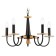 Suspended chandelier Ambrella Light, Modern, TR9593, 5HE14, white color, light wood