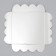Cookie box, confectionery packaging with PVC lid, silver, 13 x 13 x 3 cm