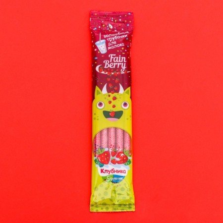 Milk tubes "Strawberry", 30 g
