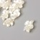 Beads for creativity plastic "Pearl flower" set 10 pcs 2x2.4 cm