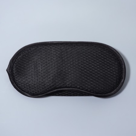 Sleep mask "perforation", 18 × 9 cm, elastic band is single, black color-3