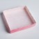 Cookie box, confectionery packaging with PVC lid, Sweet Moment, 15 x 15 x 3 cm