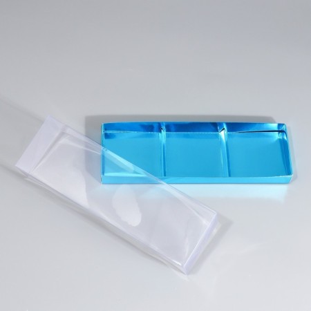 Confectionery box for mousse cakes "Blue", 27 x 8.6 x 6.5 cm-2