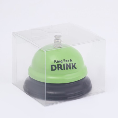 Table call "Time to drink!", 7.5 x 7.5 x 6 cm, green-2