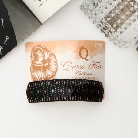 Halfish hair clip "Toliman" wave, 8 cm-2