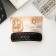 Halfish hair clip "Toliman" wave, 8 cm