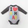 Body crumb I "mum and dad", gray, height 74-80 cm