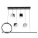 Bayerlux chandelier 2676/6 LED 126W 3000-6000K black 76x27 cm