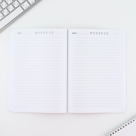 Diary A5+, 100 l. Soft region. Soft-tach "Flowers"-3