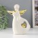 Souvenir Ceramics "Baby Angel with Heart" White with gold 10.5x4.2x14 cm