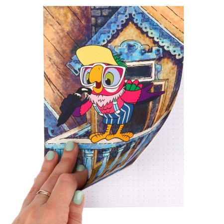Diary A5, 40 sheets, software, on a clip, Soyuzmultfilm, Parrot Kesha-3