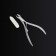 Manicure nippers for the cuticle Premium Satin, ergonomic, 9.3 cm, blade length - 7 mm, silver color