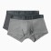 Set of men's panties boxers (2 pcs), gray color, size 50 (l)