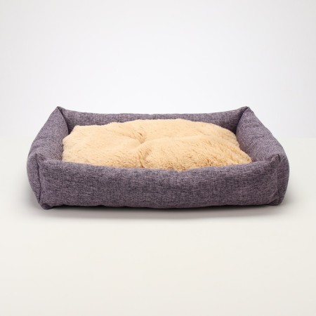Lesser for animals, 60 x 50 x 15 cm, horn, artificial fur, lilac-1