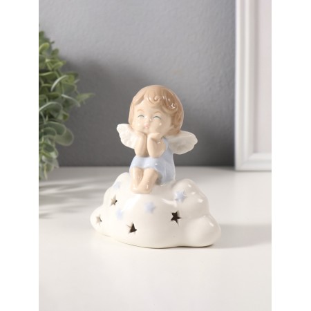 Souvenir Ceramics Light "Myil-Angel in Blue on a cloud" 5.5x12x11 cm-4