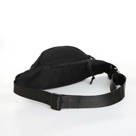 Lightning waist bag, 2 pockets, black color-2