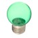 LED lamp, G45, E27, 1.5 W, for BelT-LITA, transparent, green, set 10 pcs