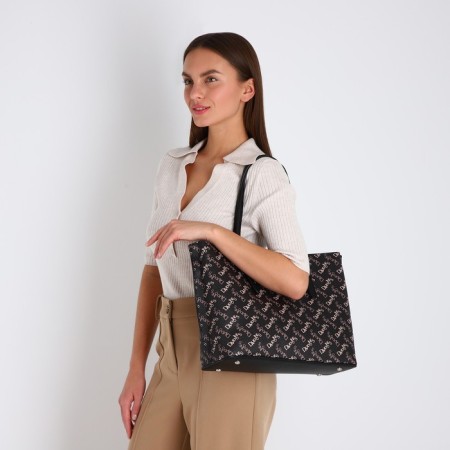 Women's bag on the zipper David Jones, brown color-5
