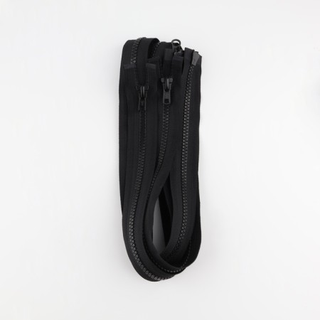 Lightning "Tractor", No. 8, connective, 2 runners, automatic locks, 120 cm, black color-2