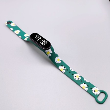 Watch of Watch Electronic "Chamomile", Green