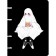 Notebook on rings A5, 120l CL/accurate sweet ghost, region craycous art, glitter, bl.