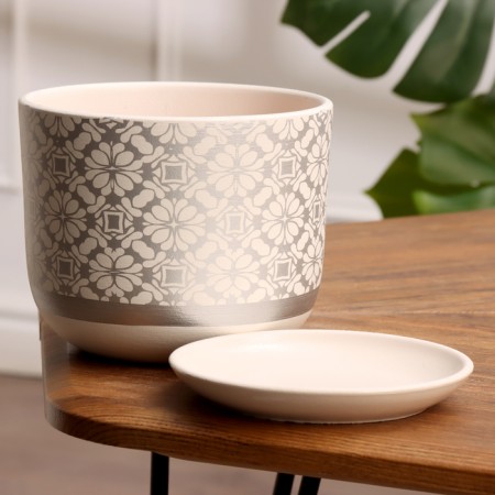 Pot Flower Hypure White Boulers No. 2, 1.6 L, D - 15.2 cm-1
