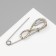 Pin "Infinity", 6.5 cm, rainbow color in silver
