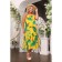 Sarafan female, size 54, yellow color