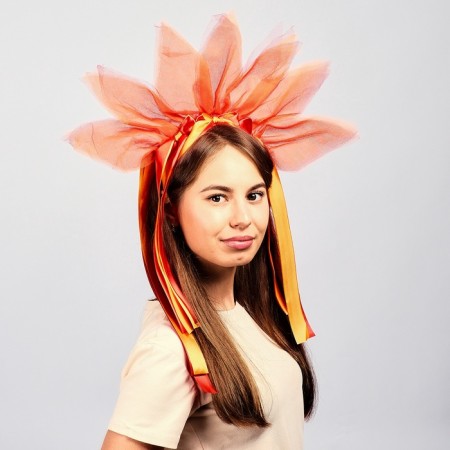 Carnival rim "Radiant Sun", color red-orange-3