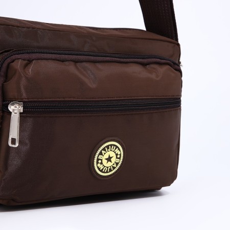 Cross-Bodi Bag on a zipper, brown color-3