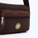 Cross-Bodi Bag on a zipper, brown color