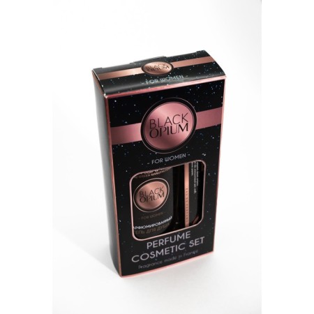 Gift set women Black Opium, shower gel 250 ml, perfumery water 30 ml-4