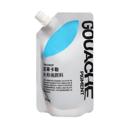Gouache artistic 300 ml, in Doy-pack with a lid, blue