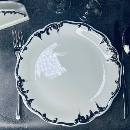 Set of plates Lenardi Argento, D = 24 cm, 6 pcs