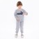 Kidsa (sweatshirt, trousers), color gray mix, height 98 cm (3 years)
